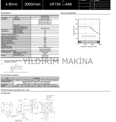 Mİtsubishi HF-154 Servo Motor